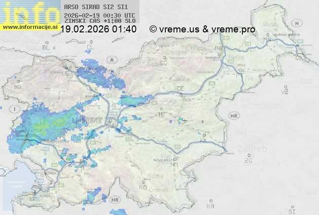 Radarska karta padavin