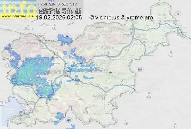 Radarska karta padavin
