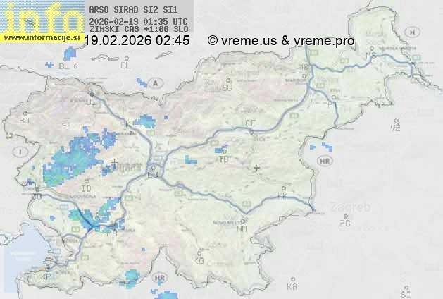 Radarska karta padavin