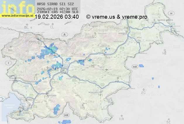 Radarska karta padavin
