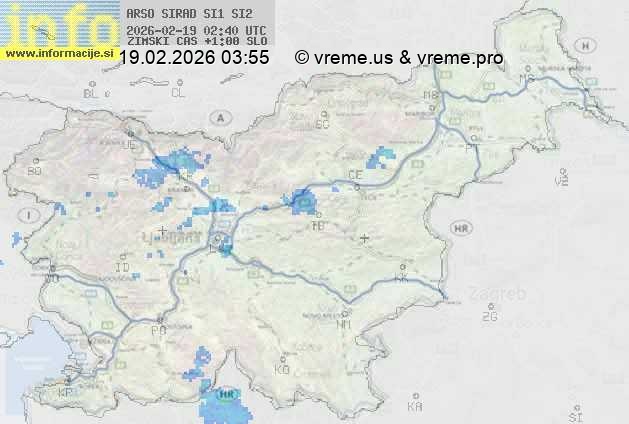 Radarska karta padavin