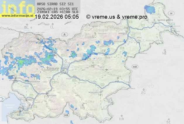 Radarska karta padavin
