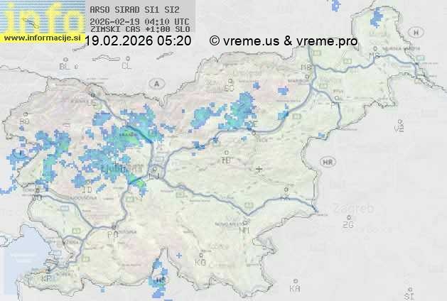 Radarska karta padavin