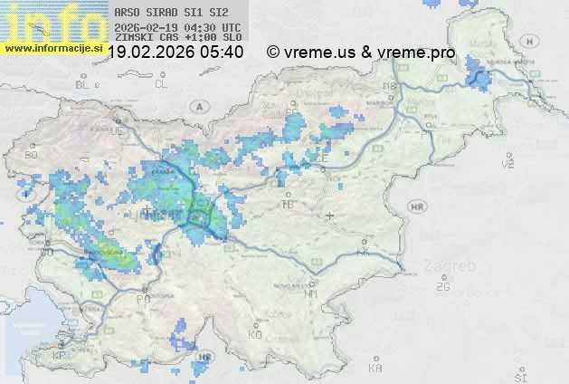 Radarska karta padavin