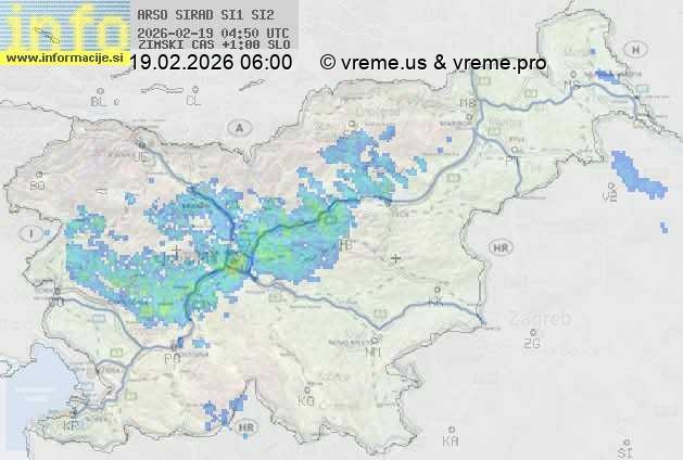 Radarska karta padavin