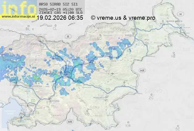 Radarska karta padavin