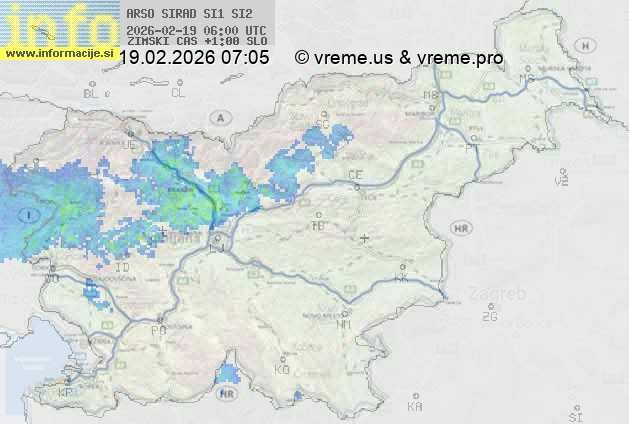 Radarska karta padavin