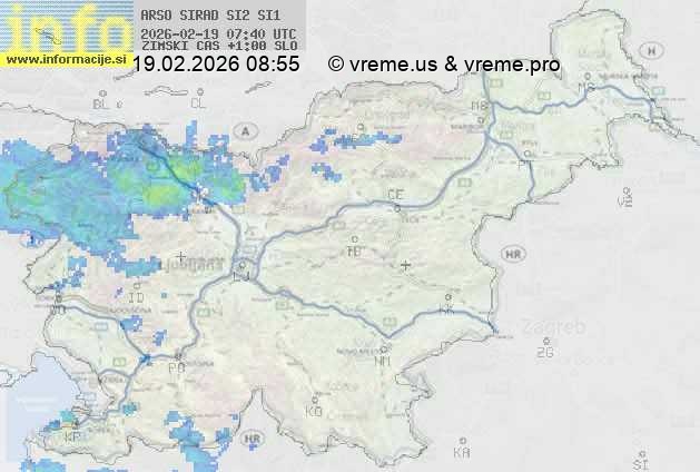 Radarska karta padavin