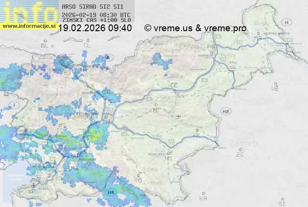 Radarska karta padavin