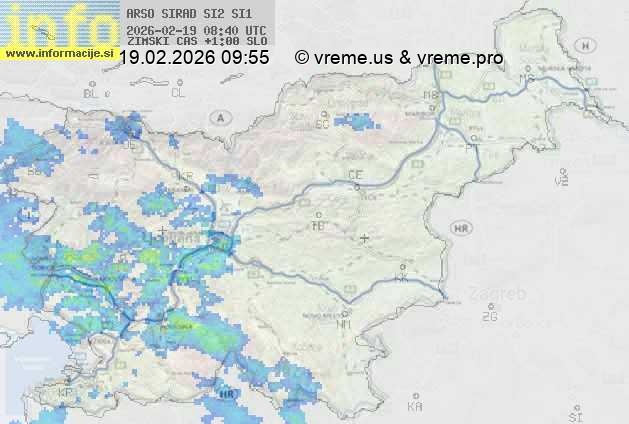 Radarska karta padavin