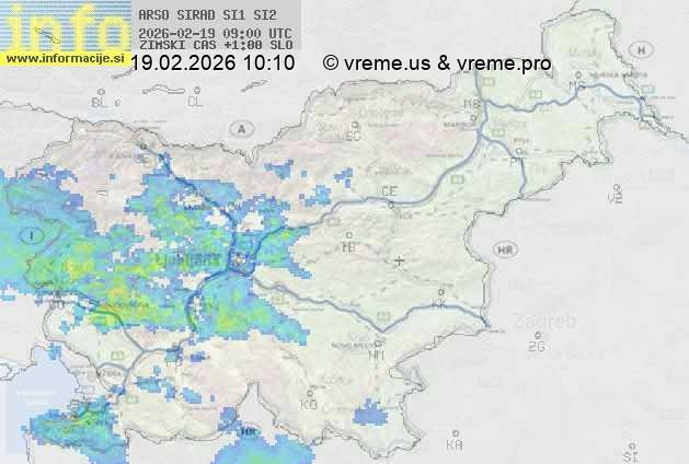Radarska karta padavin