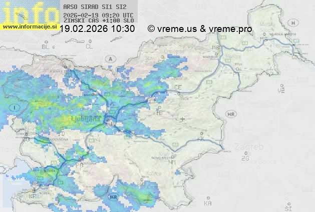 Radarska karta padavin