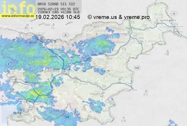 Radarska karta padavin