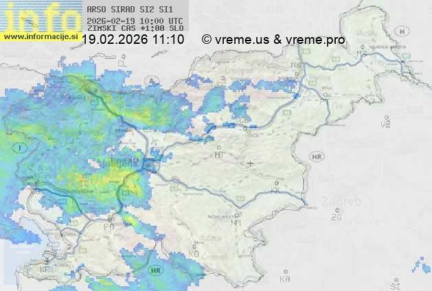 Radarska karta padavin