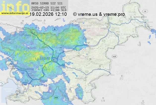 Radarska karta padavin
