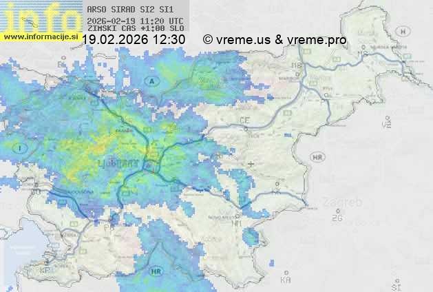 Radarska karta padavin