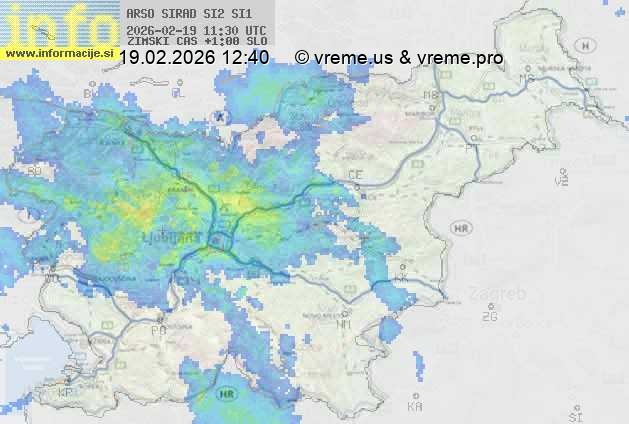 Radarska karta padavin