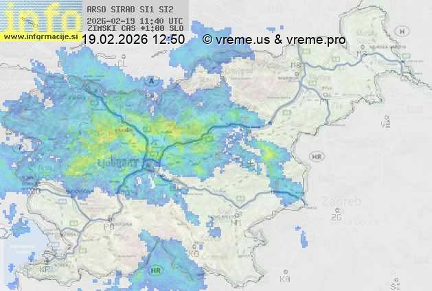 Radarska karta padavin