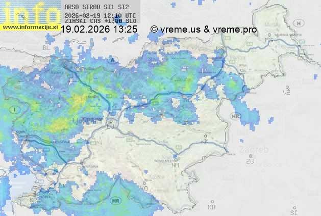Radarska karta padavin