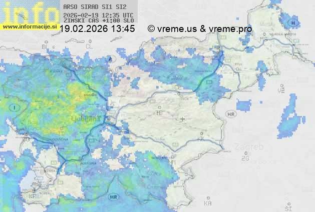 Radarska karta padavin