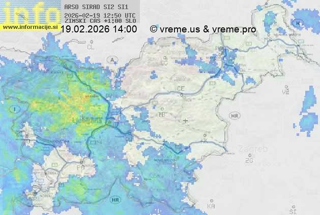 Radarska karta padavin