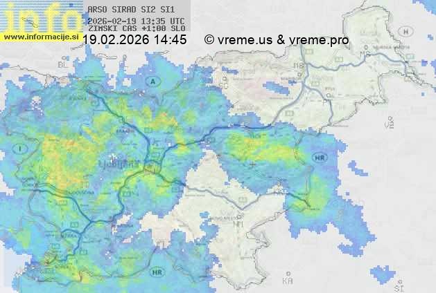 Radarska karta padavin