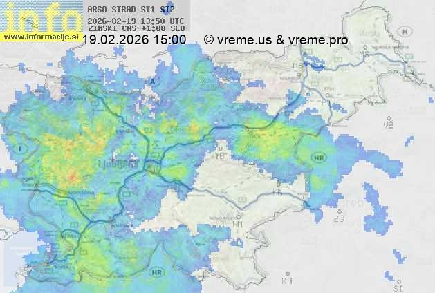 Radarska karta padavin