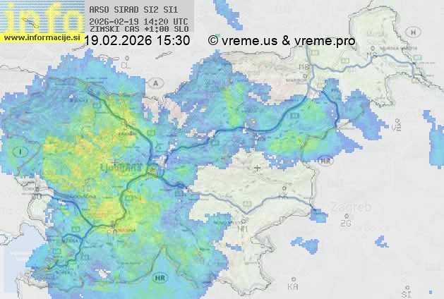 Radarska karta padavin