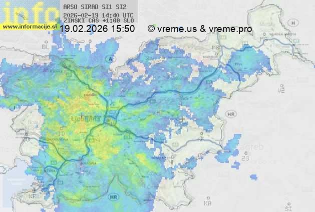 Radarska karta padavin