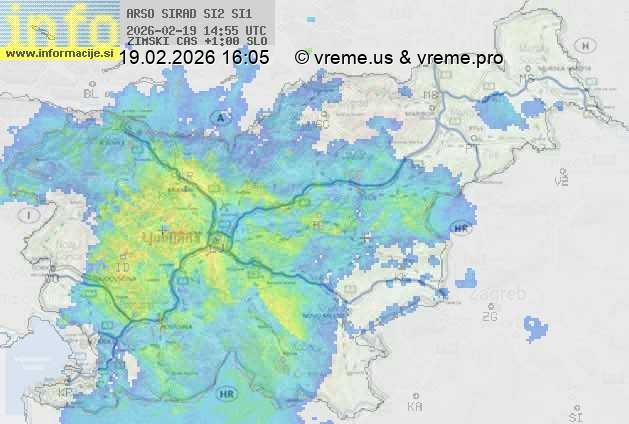 Radarska karta padavin