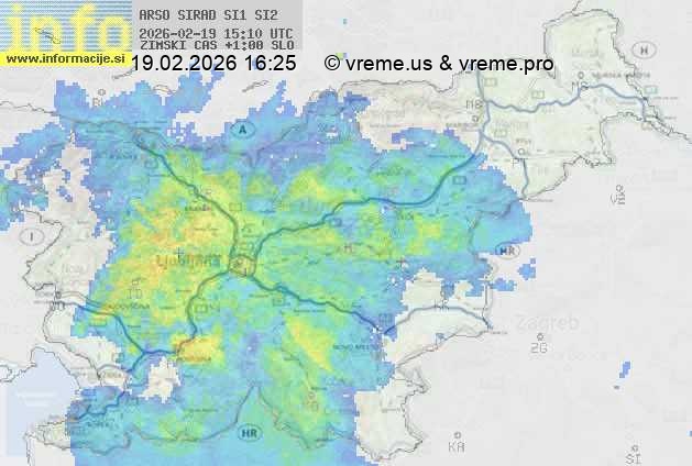 Radarska karta padavin