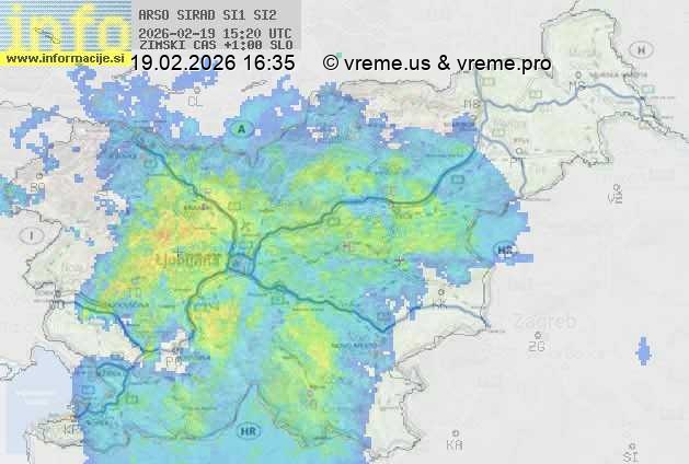Radarska karta padavin
