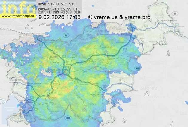 Radarska karta padavin