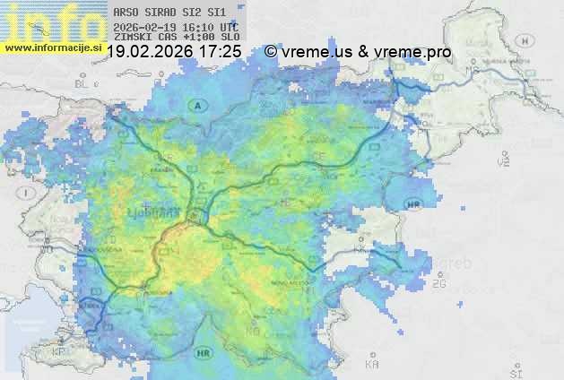 Radarska karta padavin