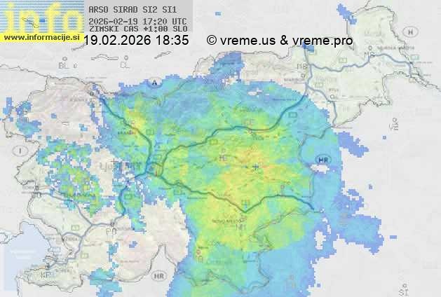 Radarska karta padavin
