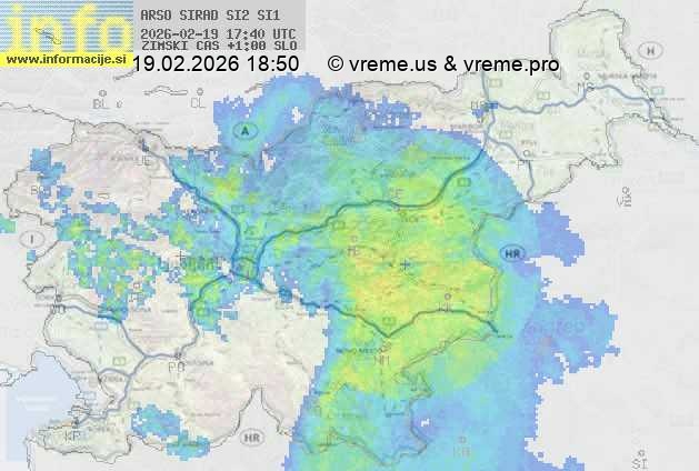 Radarska karta padavin