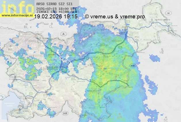 Radarska karta padavin
