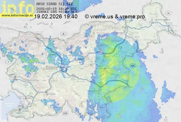 Radarska karta padavin