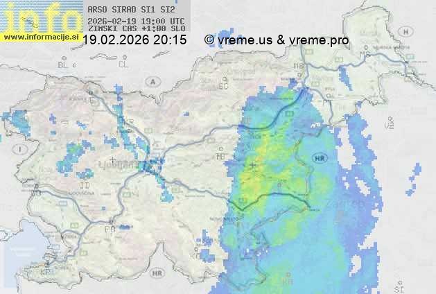 Radarska karta padavin