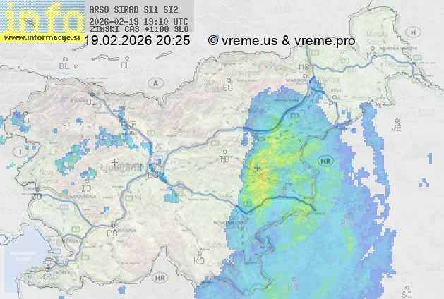 Radarska karta padavin