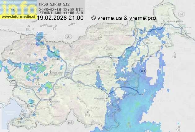 Radarska karta padavin