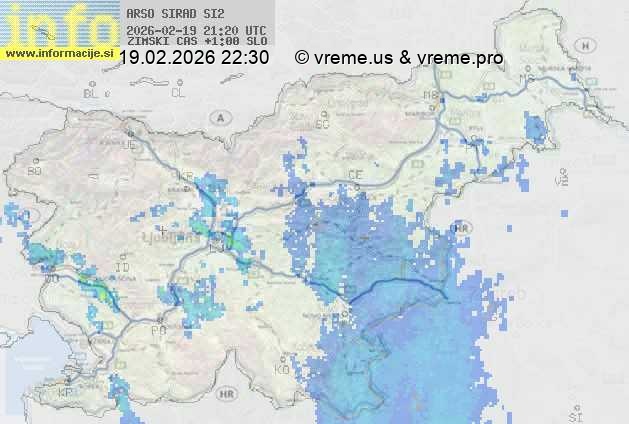 Radarska karta padavin