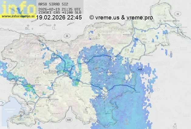 Radarska karta padavin