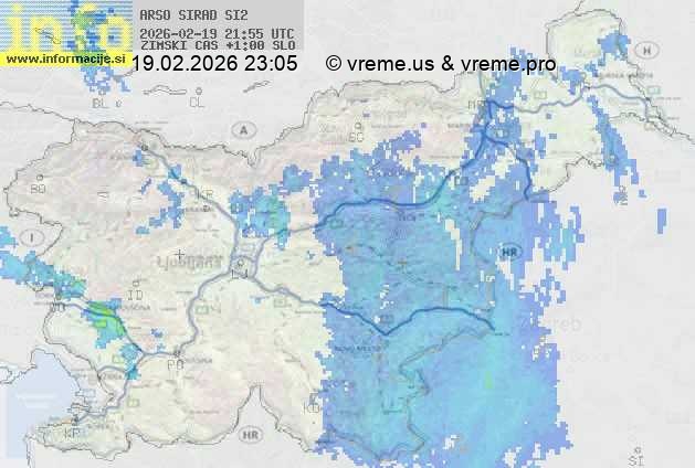 Radarska karta padavin