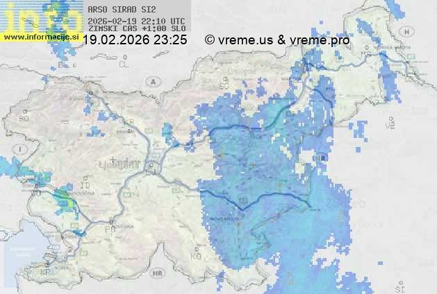 Radarska karta padavin