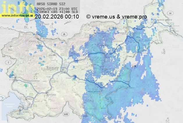 Radarska karta padavin