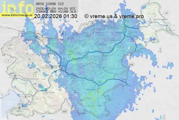 Radarska karta padavin
