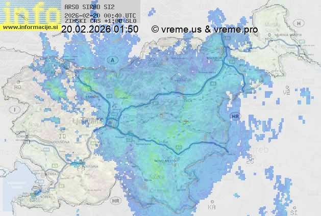 Radarska karta padavin