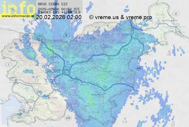 Radarska karta padavin