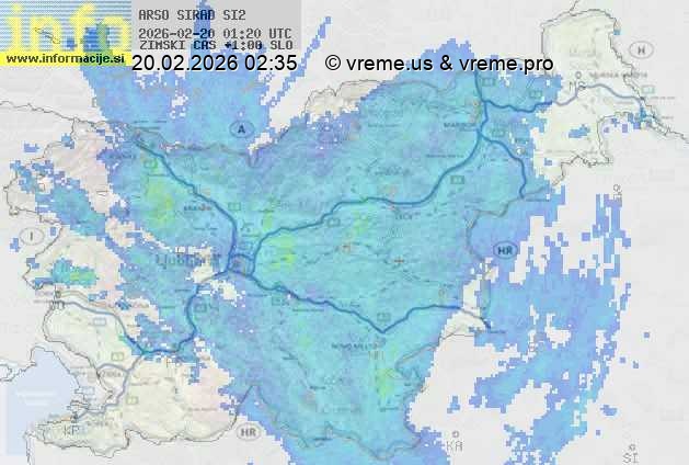 Radarska karta padavin